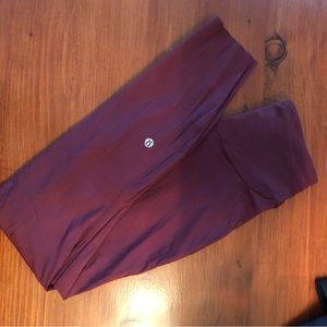 SOLD Lululemon Base Pace Leggings 25” Inseam - Size 4